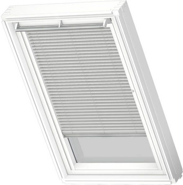 VELUX Jaloezie Manueel White Line Pal Sk01 7057swl Geborsteld Zilver