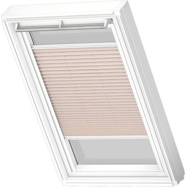 VELUX Manueel Lichtdoorlatend Plisségordijn White Line Fhl Mk10 1275swl Naturel