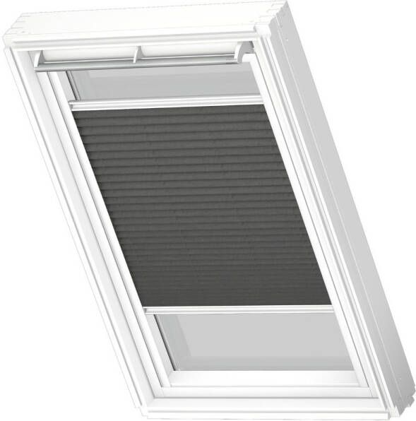 VELUX Manueel Lichtdoorlatend Plisségordijn White Line Fhl Pk06 1274swl Anthracite