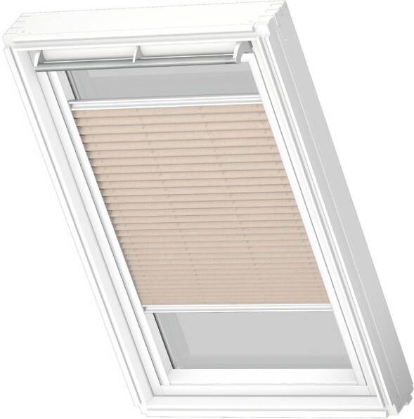 VELUX Manueel Lichtdoorlatend Plisségordijn White Line Fhl U08 1259swl Zand