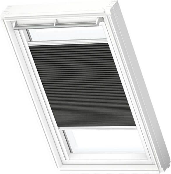 VELUX Manueel Verduisterend Plisségordijn Fhc C02 1047swl Steenkool White Line