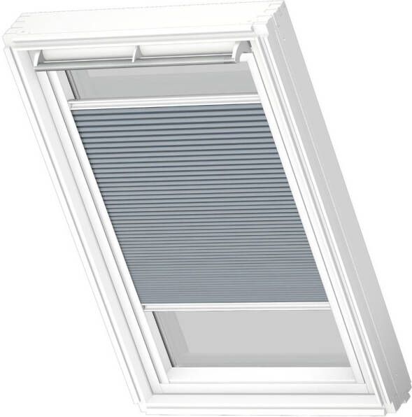 VELUX Manueel Verduisterend Plisségordijn Fhc C04 1163swl Grijs White Line