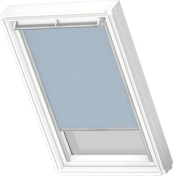 VELUX Origineel Verduisterend Rolgordijn (DKL) Zilveren Kozijn P08 408 Light Blue