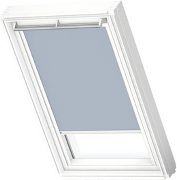 VELUX Manueel Verduisterend Rolgordijn White Line Dkl Pk04 4576swl Lichtblauw