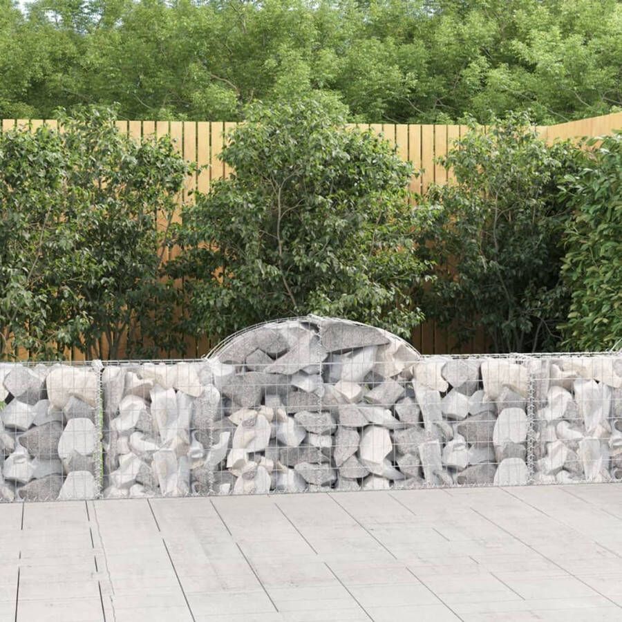 The Living Store Gabion Schanskorf 200 x 30 x 60 80 cm Geluidsisolerende Tuinbarrière