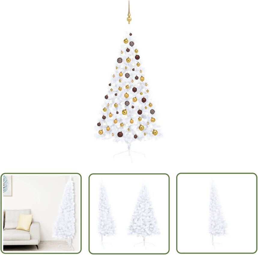 VIDAXL Kerstboom Kunststof 150 Cm Led Verlichting Inclusief Decoratie
