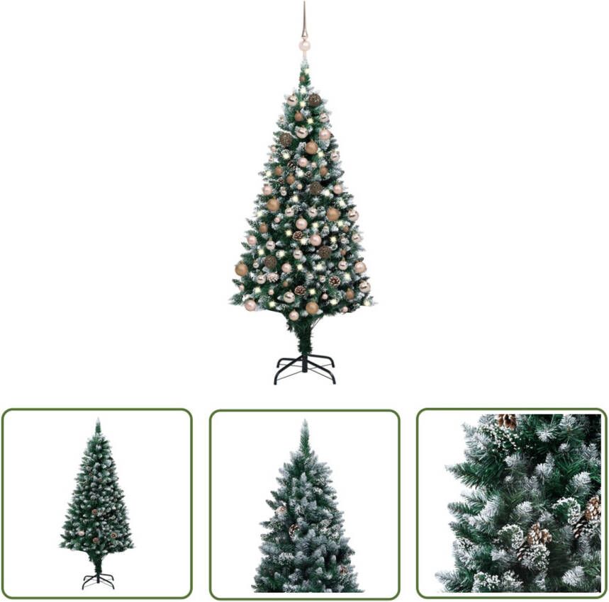 VIDAXL Kerstboom Sneeuw 180 Cm Led Verlichting
