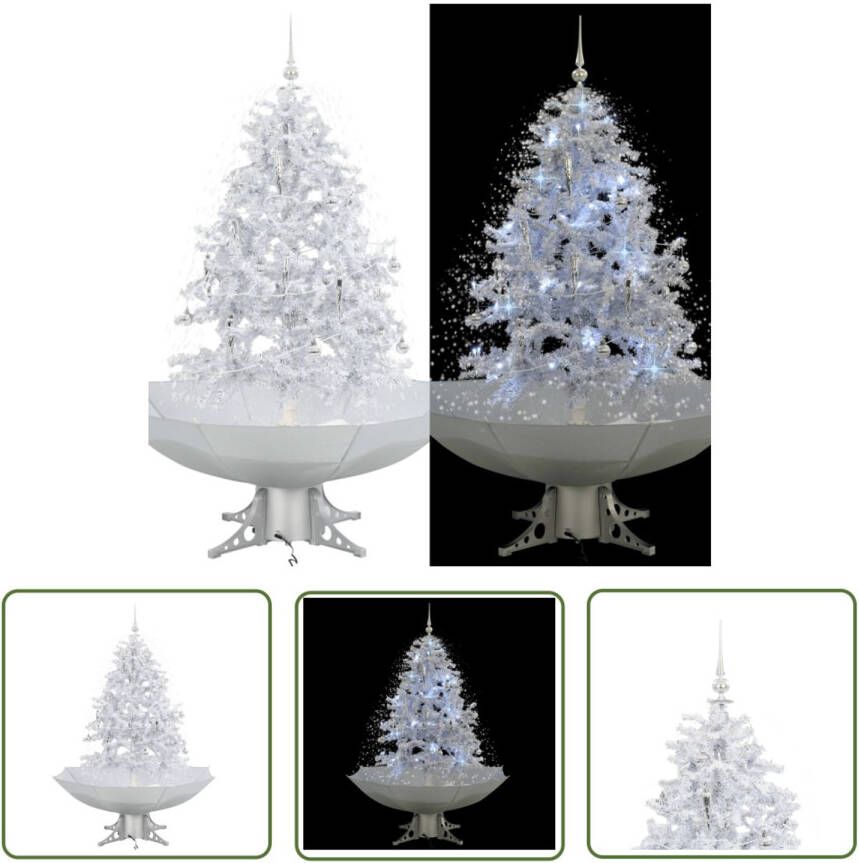 VIDAXL Kunstkerstboom Sneeuwvallend Ontwerp 140 Cm Led Verlichting