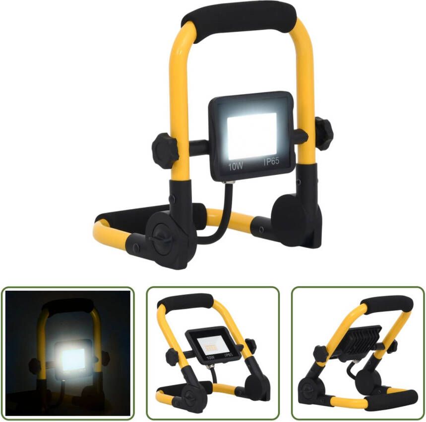 VIDAXL Spotlight Led Werklamp 19 X 16 X 22.5 Cm 700 Lm 6.000k