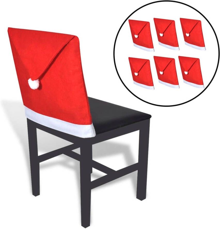 VIDAXL Stoelhoes 1 Rood Rugleuning