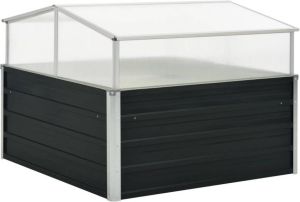 VidaXL Tuinkas 100x100x77 cm gegalvaniseerd staal antraciet