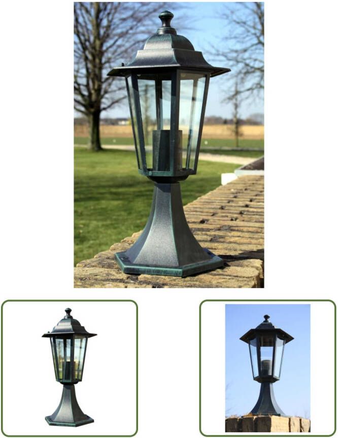 VIDAXL Tuinlantaarn Klassiek 41 Cm Aluminium En Glas