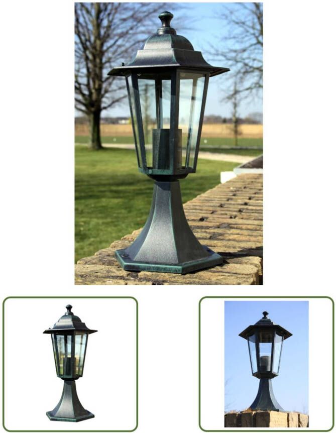 VIDAXL Tuinlantaarn Klassiek 41 Cm Aluminium En Glas