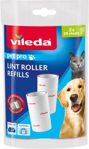 Vileda Kleefborstel Vervanging Pet Pro 29x2 St