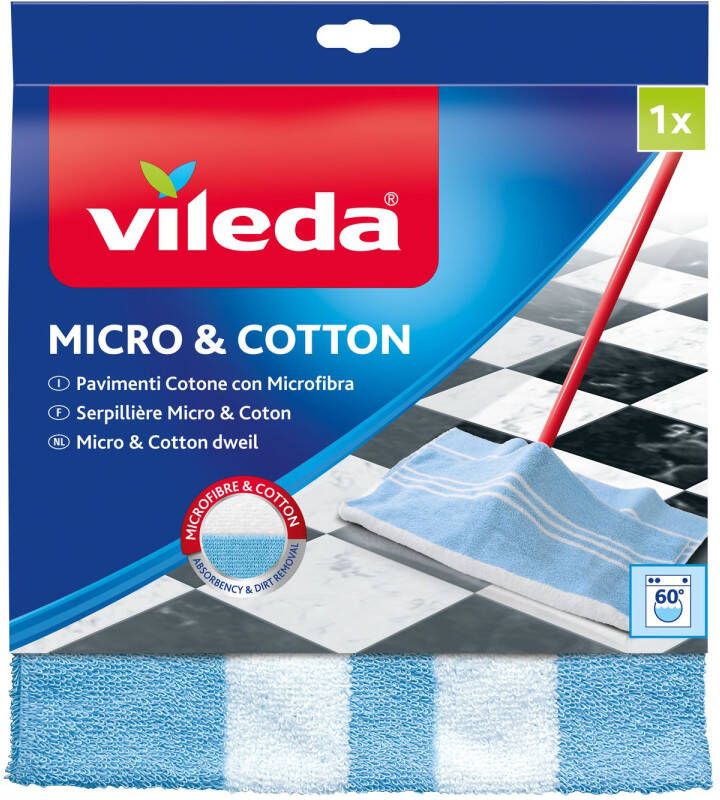 Vileda Microvezeldweil Micro & Coton 1 St