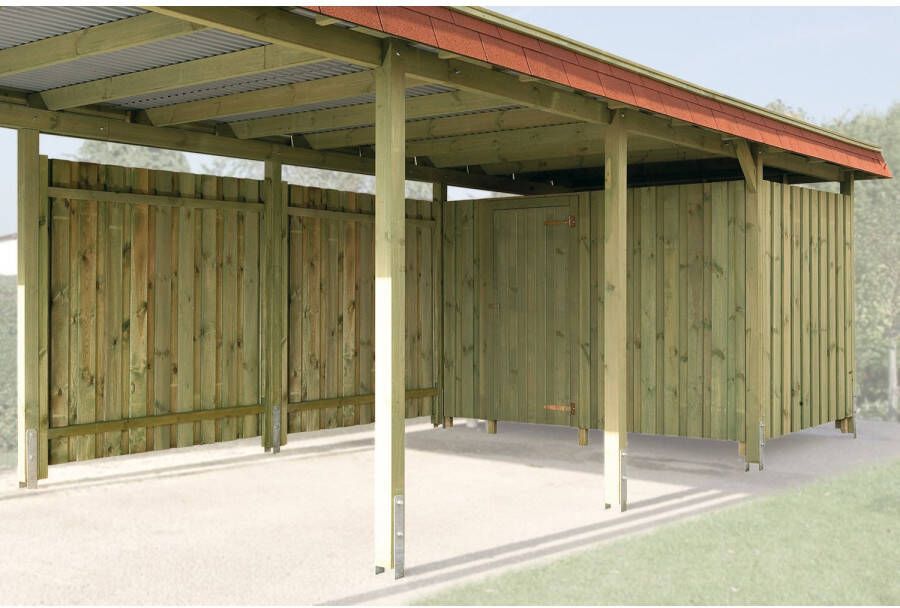 WEKA Berging Voor Carport Eiken 288x199cm