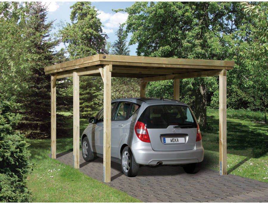 WEKA Carport 617 Gr.1 Onbehandeld + Dak 294x398cm