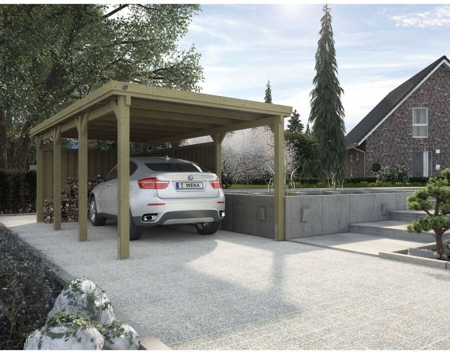 WEKA Carport 617 Gr.2 Onbehandeld Zonder Dak 294x591cm