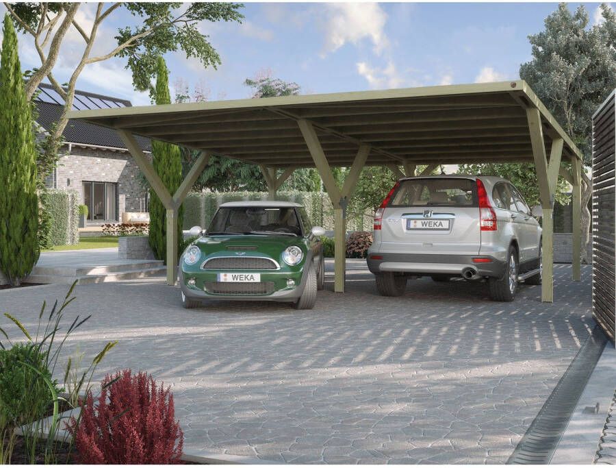 WEKA Carport-duo 612 Zonder Dak 594x606cm