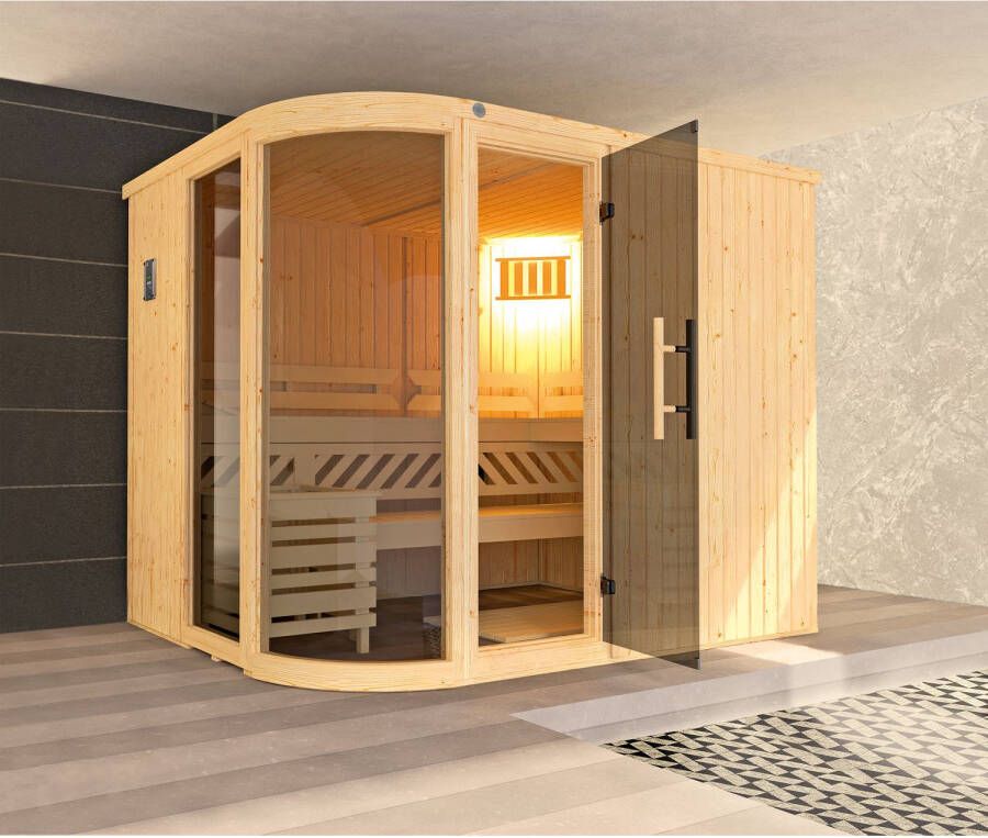 WEKA Design Sauna Sara 2 9 6 Kw Os 194x244cm