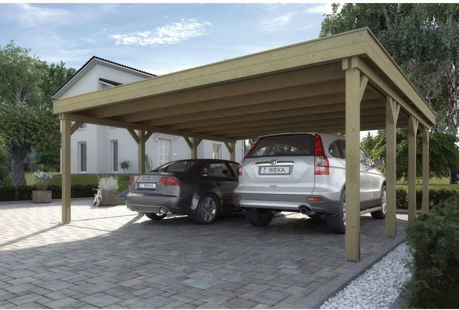 WEKA Dubbele Carport 609 Gr.1 604x621cm