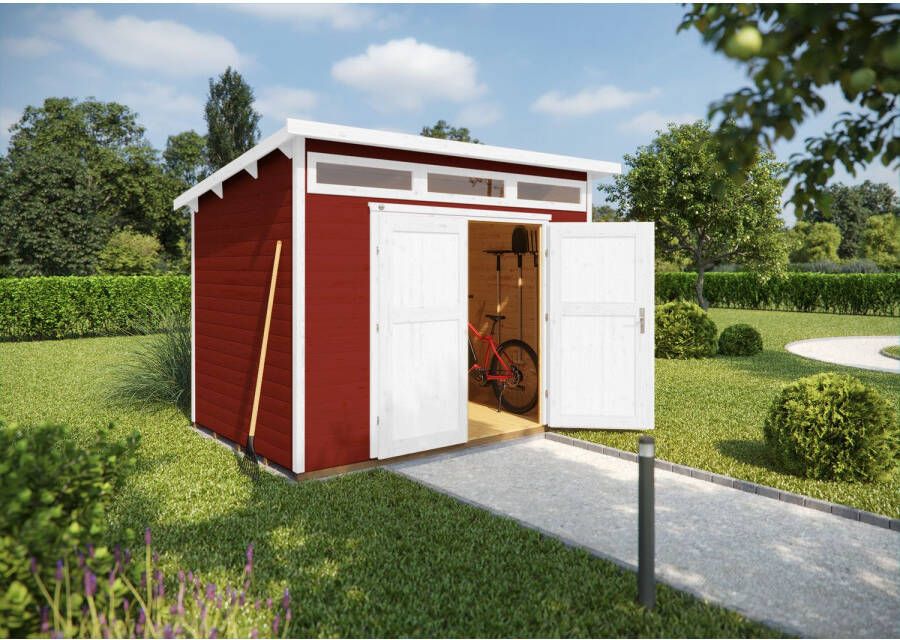 WEKA Tuinhuis 264 Gr4 Rood 239x295cm