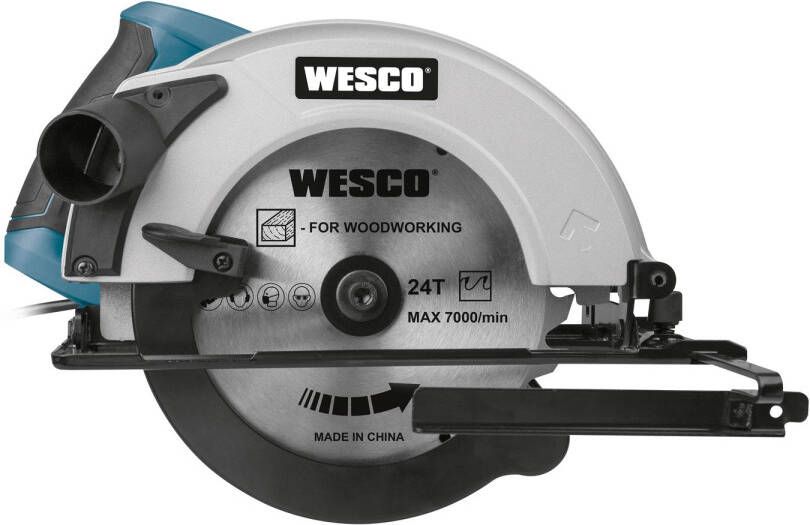 Wesco Cirkelzaag Ws3434 1400w 185mm