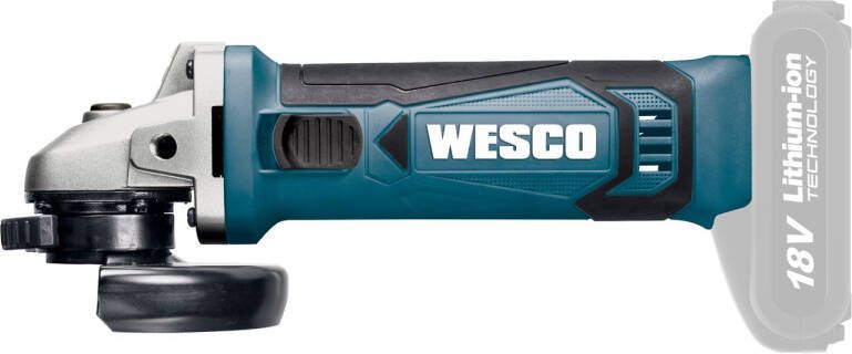 Wesco Haakse Slijper Ws2923.9 18v Bare Tool