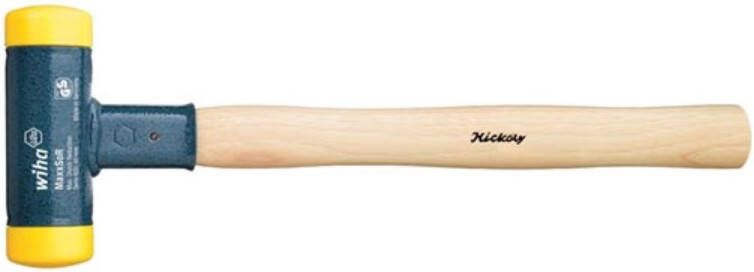 Wiha Kunststof hamer terugslagloos met hickorysteel rond-slagkop 02095 - Foto 2