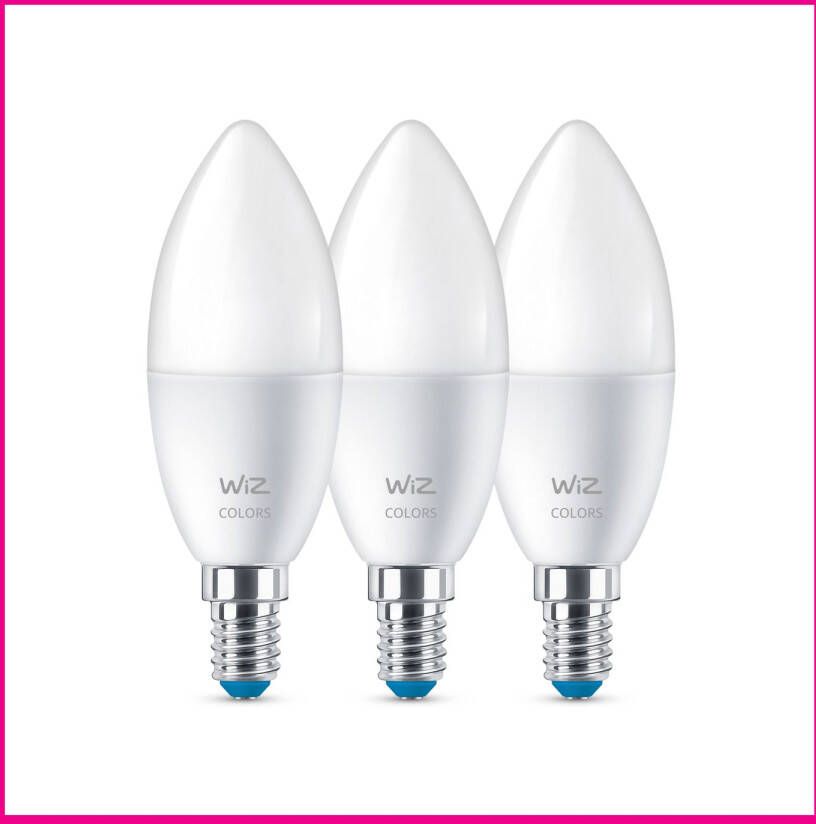 WiZ Kaarslamp 2-pack Gekleurd En Wit Licht E14 40w Mat Wi-fi