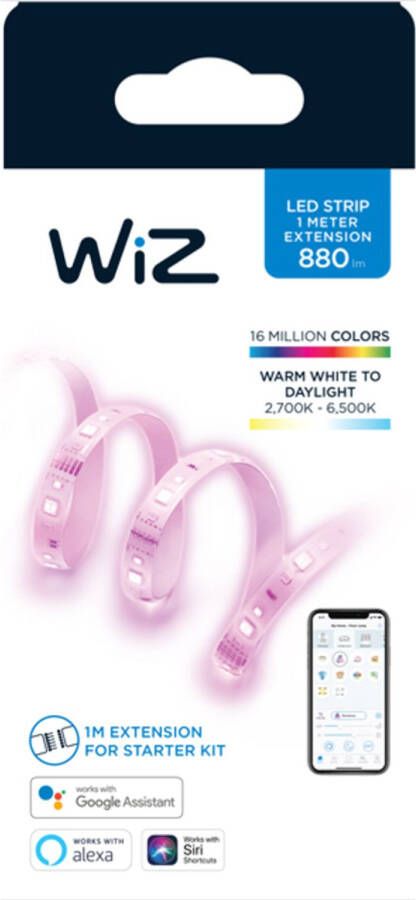 WIZ Ledstrip Uitbreidingset Gekleurd En Wit 1m