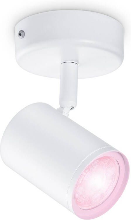 WiZ Opbouwspot Imageo Wit 1 spot Slimme LED-Verlichting Gekleurd en Wit Licht GU10 1x 5W Wi-Fi - Foto 2