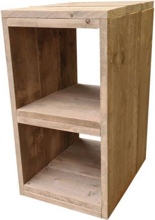 Wood4You Bureaukast Steigerhout 34bx49dx72h Cm Hout Werkbureau