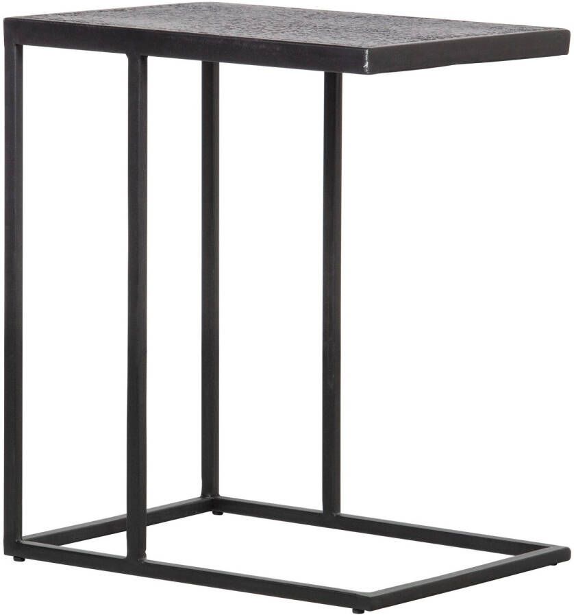 WOOOD Bijzettafel U-vorm Buiten Febe- Metaal Zwart 55x45x35 - Foto 4