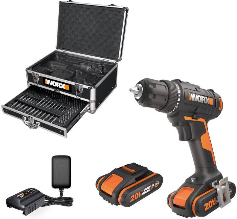 Worx Accuboormachine Wx100.1 20v (2 Accu s)