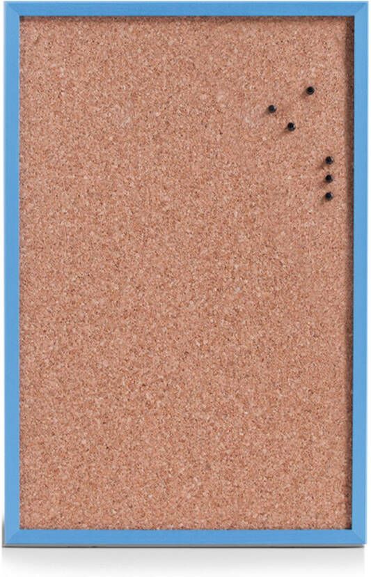 Zeller Prikbord Memobord Incl. Punaises 40 X 60 Cm Blauw