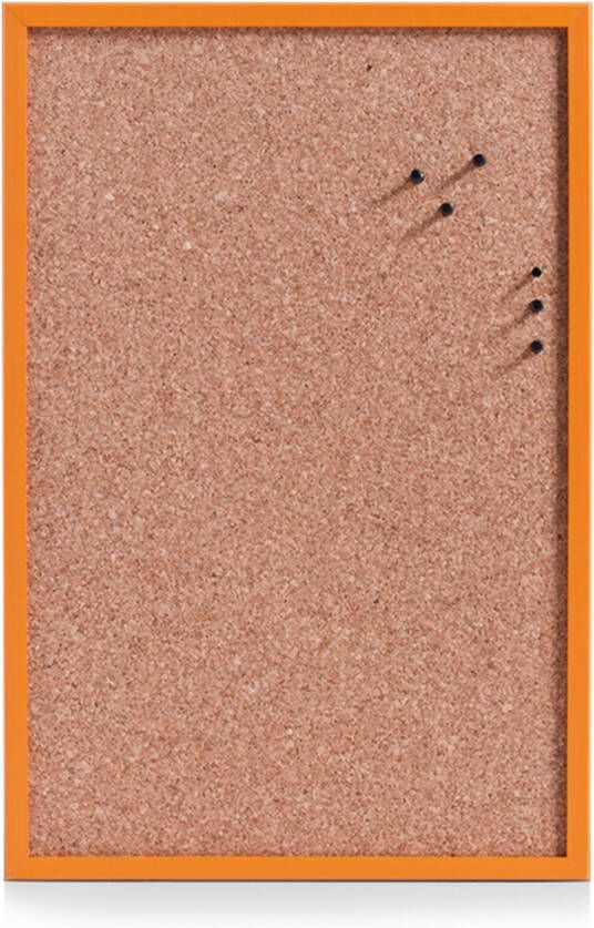 Zeller Prikbord Memobord Incl. Punaises 40x60 Cm Oranje Kurk