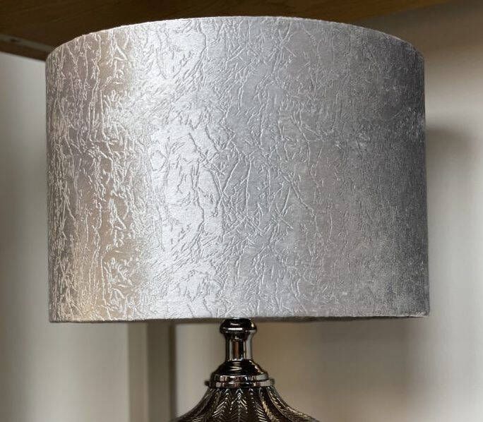 Sizland Dezign Lampenkap Diamond Velvet Zilver