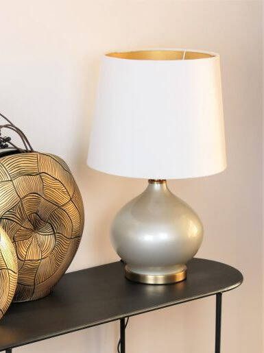 Sizland Dezign Lampenvoet White Glass Glas Licht Grijs