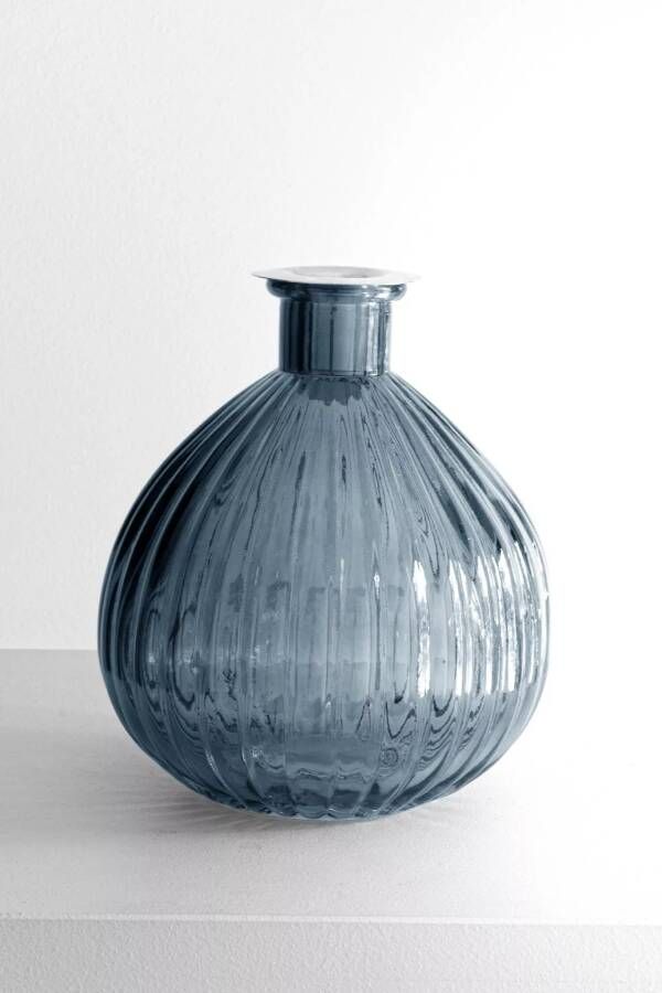 Sizland Dezign Kandelaar glas kandelaar Mojave kandelaar grijs blauw