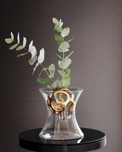 Sizland Dezign Vaas glas & metaal vaas Bloom vaas transparant