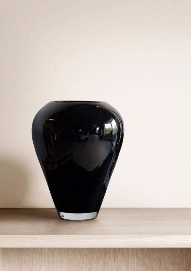 Sizland Dezign Vaas glas vaas Cloud Nine Dark Silk vaas zwart