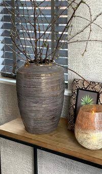 Sizland Dezign Vaas keramiek – Vaas bruin – Vaas Arroxo – Vaas