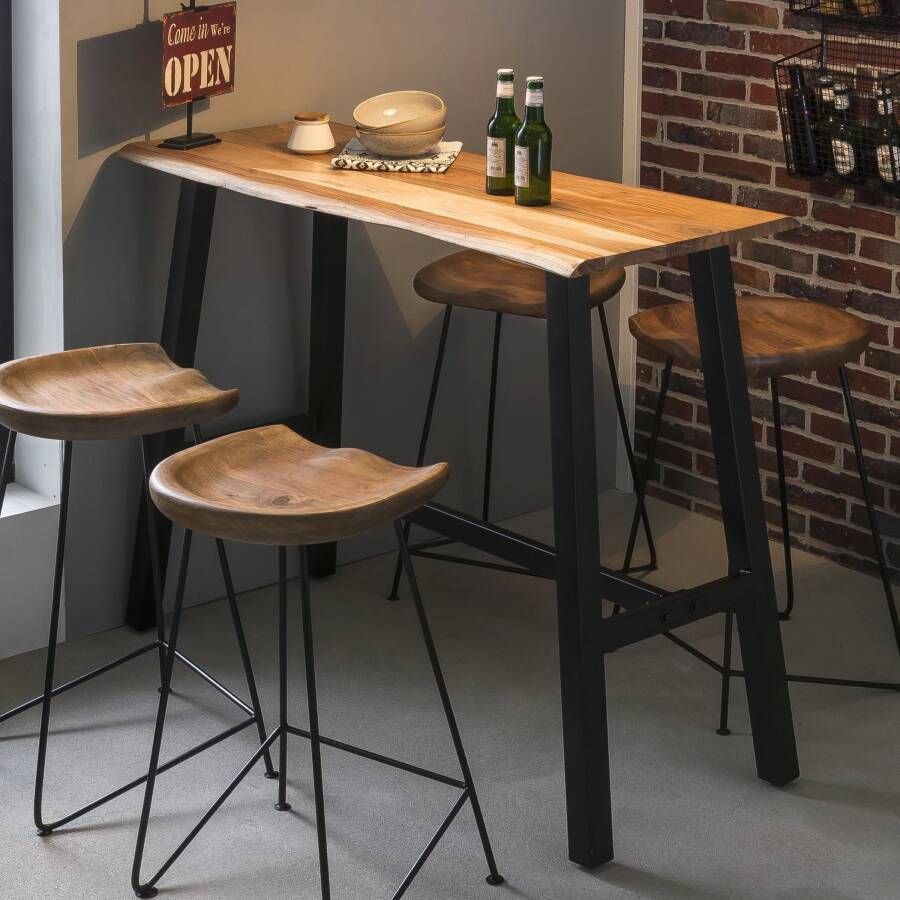 Artistiq Living Artistiq Boomstam Bartafel Eriko Acaciahout 125 x 51cm Naturel