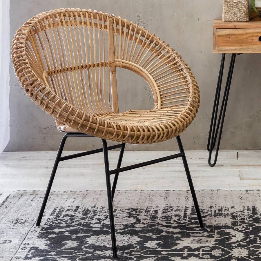 Artistiq Living Artistiq Fauteuil Kellyjo Rotan Bruin