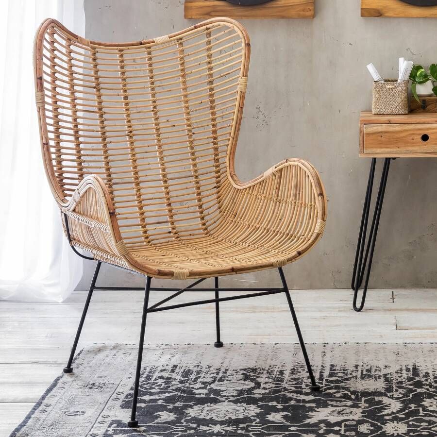 Artistiq Living Artistiq Fauteuil Tassie Rotan Bruin