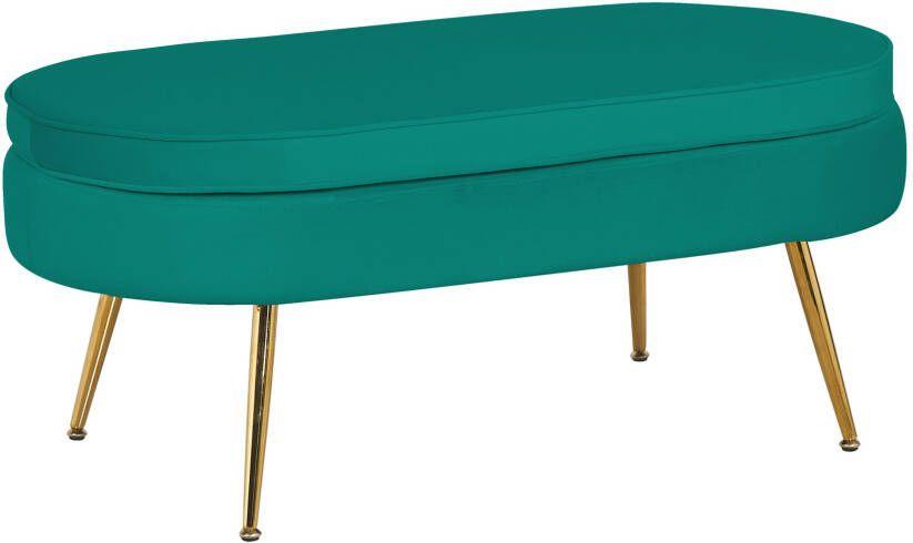 Artistiq Living Artistiq Hocker Loulou Velvet Groen Ovaal