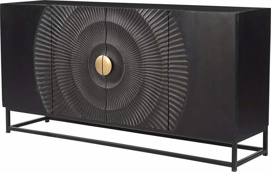 Artistiq Living Artistiq Dressoir Shantae Mangohout 150cm Zwart