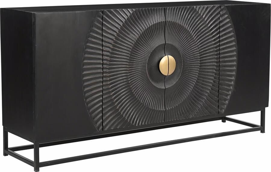 Artistiq Living Artistiq Dressoir Shantae Mangohout 150cm Zwart