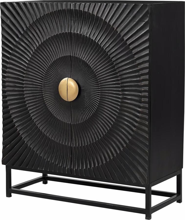 Artistiq Living Artistiq Dressoir Shantae Mangohout 75cm Zwart